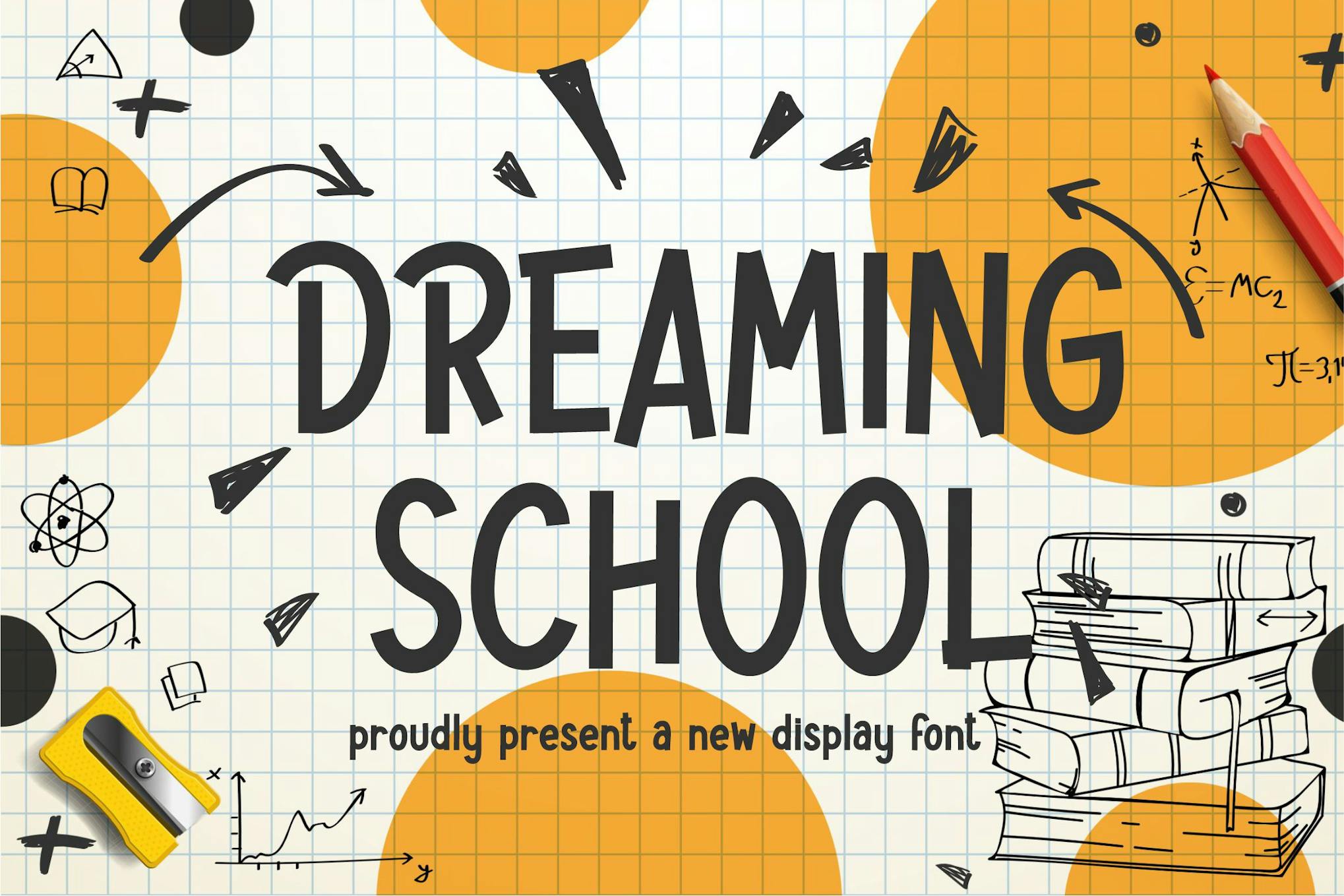 Dreaming School – Cute Display Font