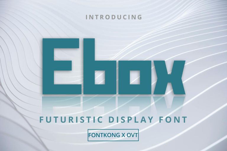 Ebox – Futuristic Display Font
