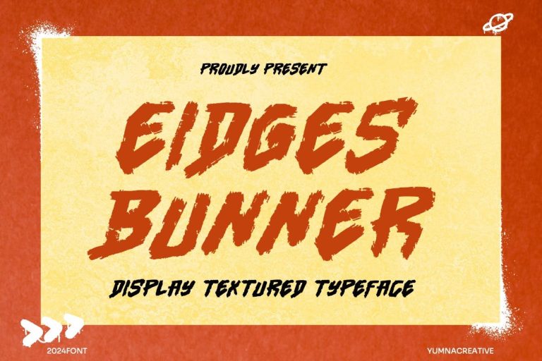 Eidges Bunner – Display Textured Font