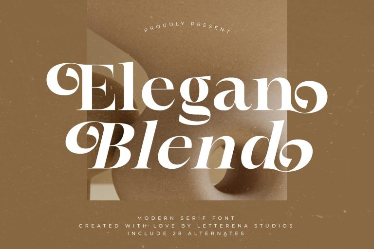 Elegan Blend Modern Serif Font