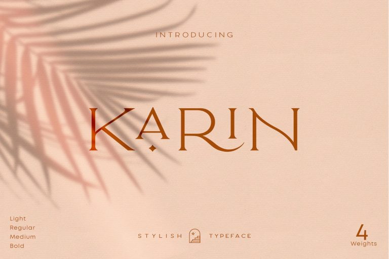 Elegant Karin – Fashion Stylish Typeface