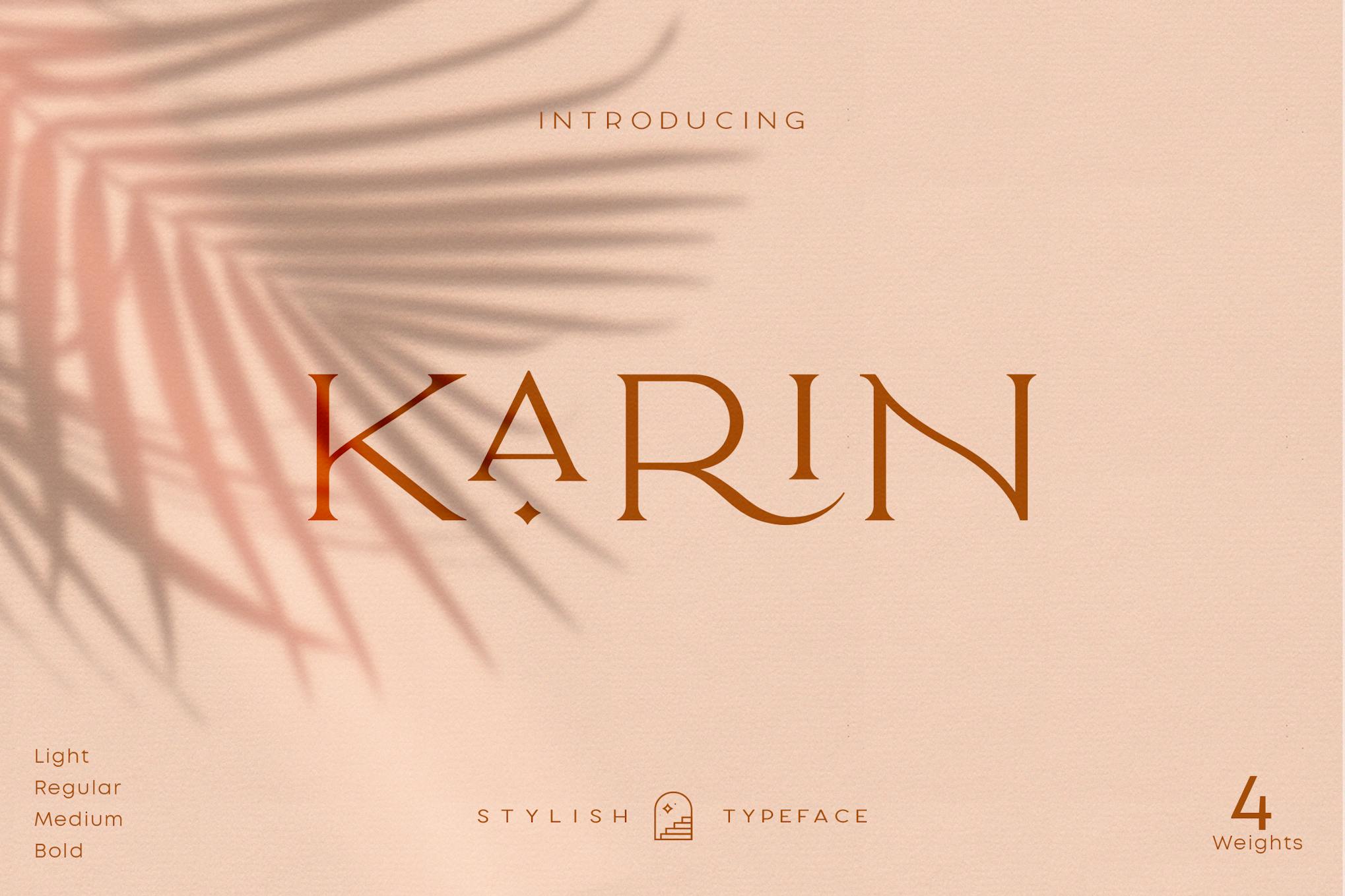 Elegant Karin – Fashion Stylish Typeface