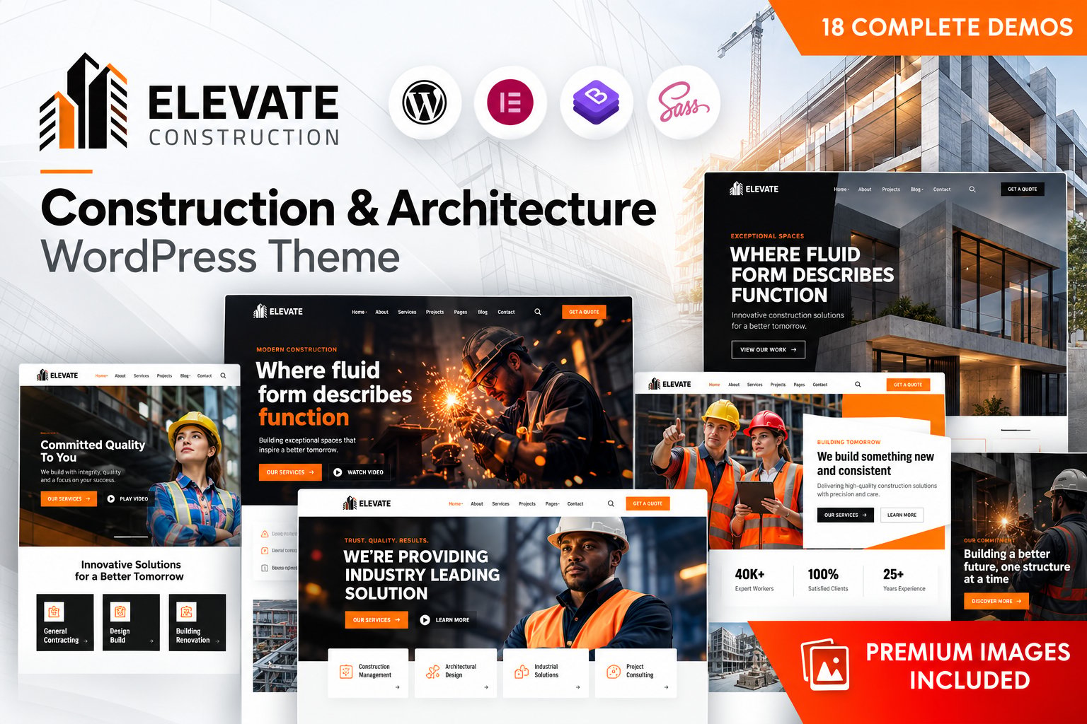 Elevate – Construction WordPress Theme