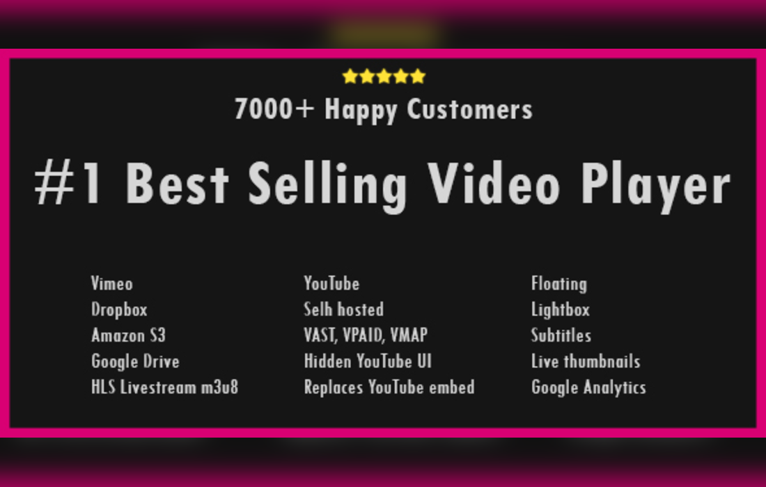 Elite Video Player – WordPress plugin