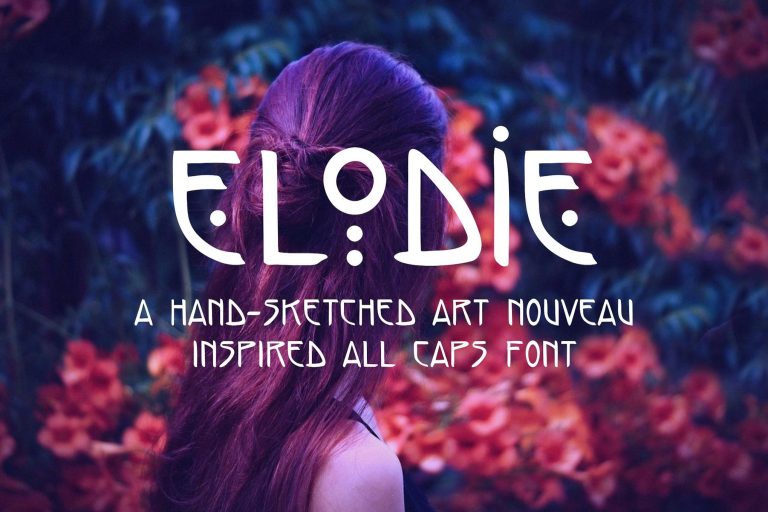 Elodie – Hand Sketched Art Nouveau Font