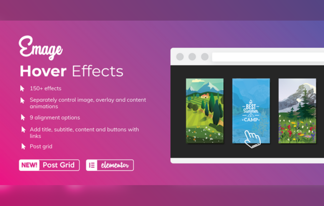 Emage – Image Hover Effects for Elementor