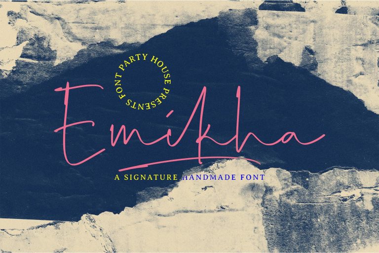 Emikha – A Signature Handmade Font