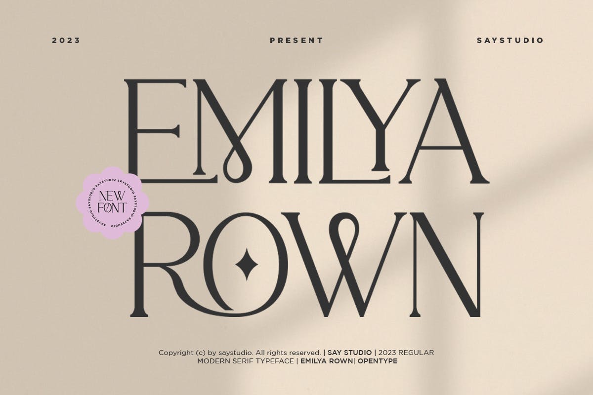 Emilya Rown – Elegant Luxury Font
