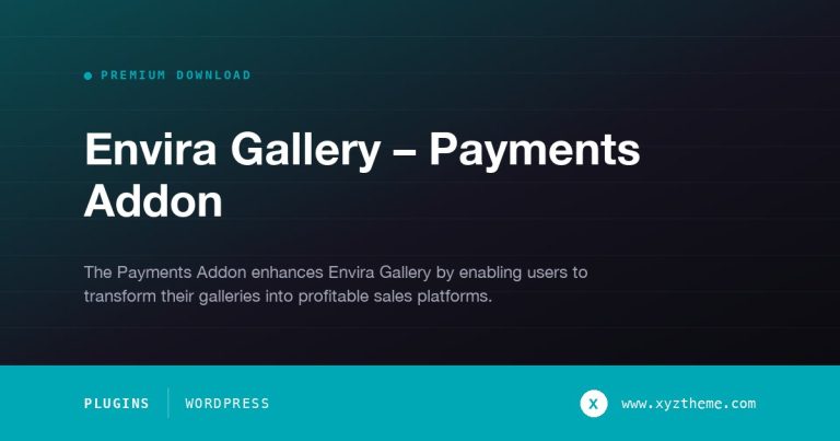 Envira Gallery – Payments Addon