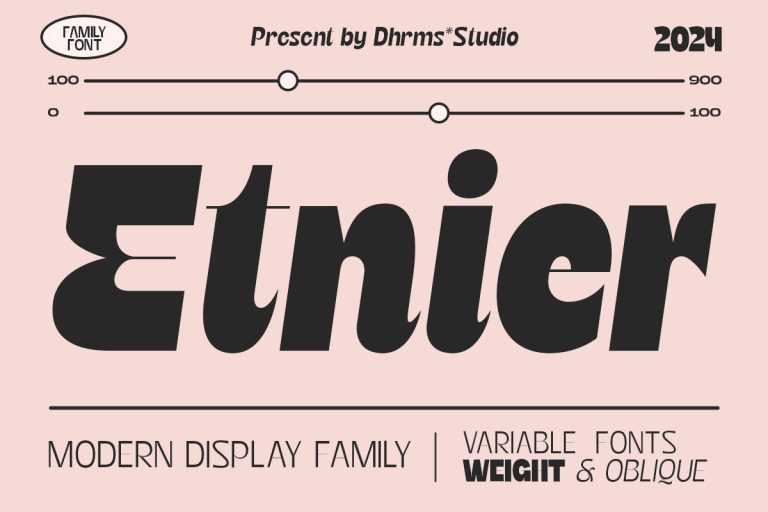 Etnier – Modern Display Font