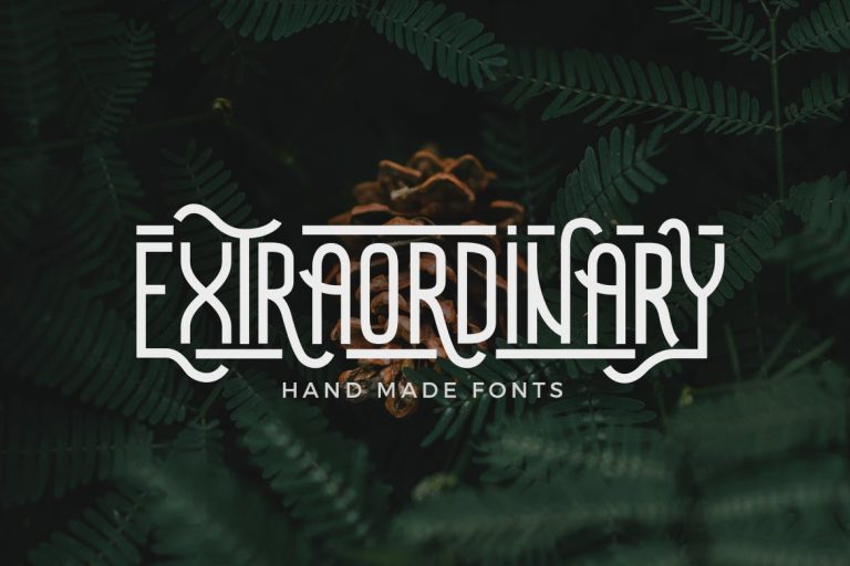 Extraordinary – Handmade Font