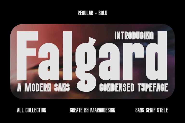 Falgard – A Modern Condensed Sans Font