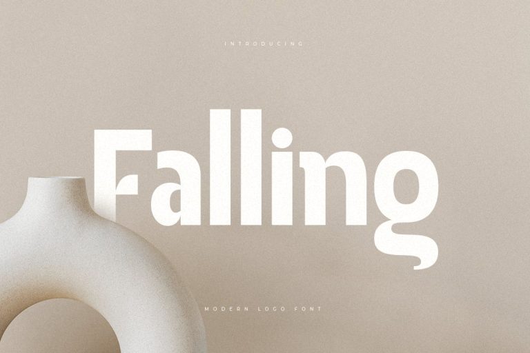 Falling – Modern Logo Font