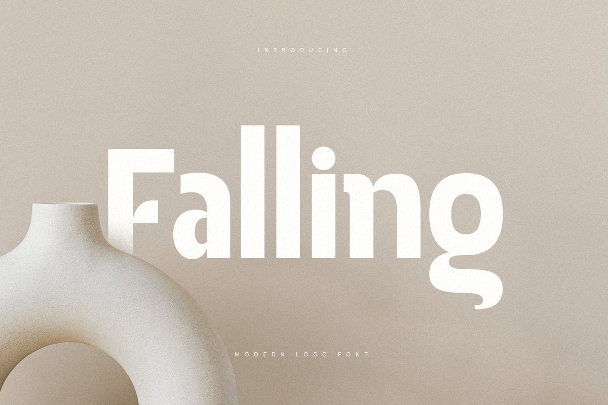 Falling – Modern Logo Font