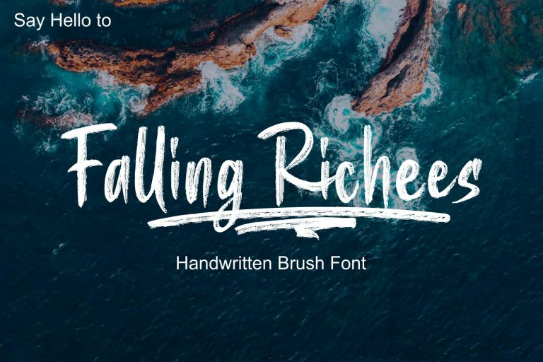 Falling Richees – authentic dry brush