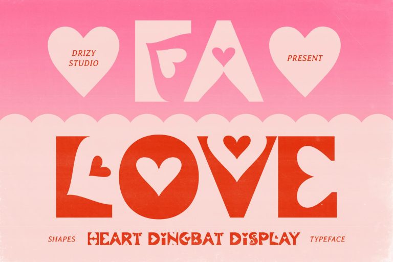 Falove – Heart Dingbat Display Font