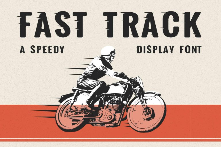 Fast Track – A Speedy Display Font