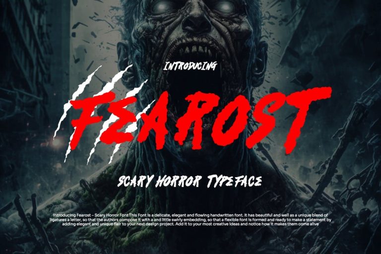 Fearost – Scary Horror Font
