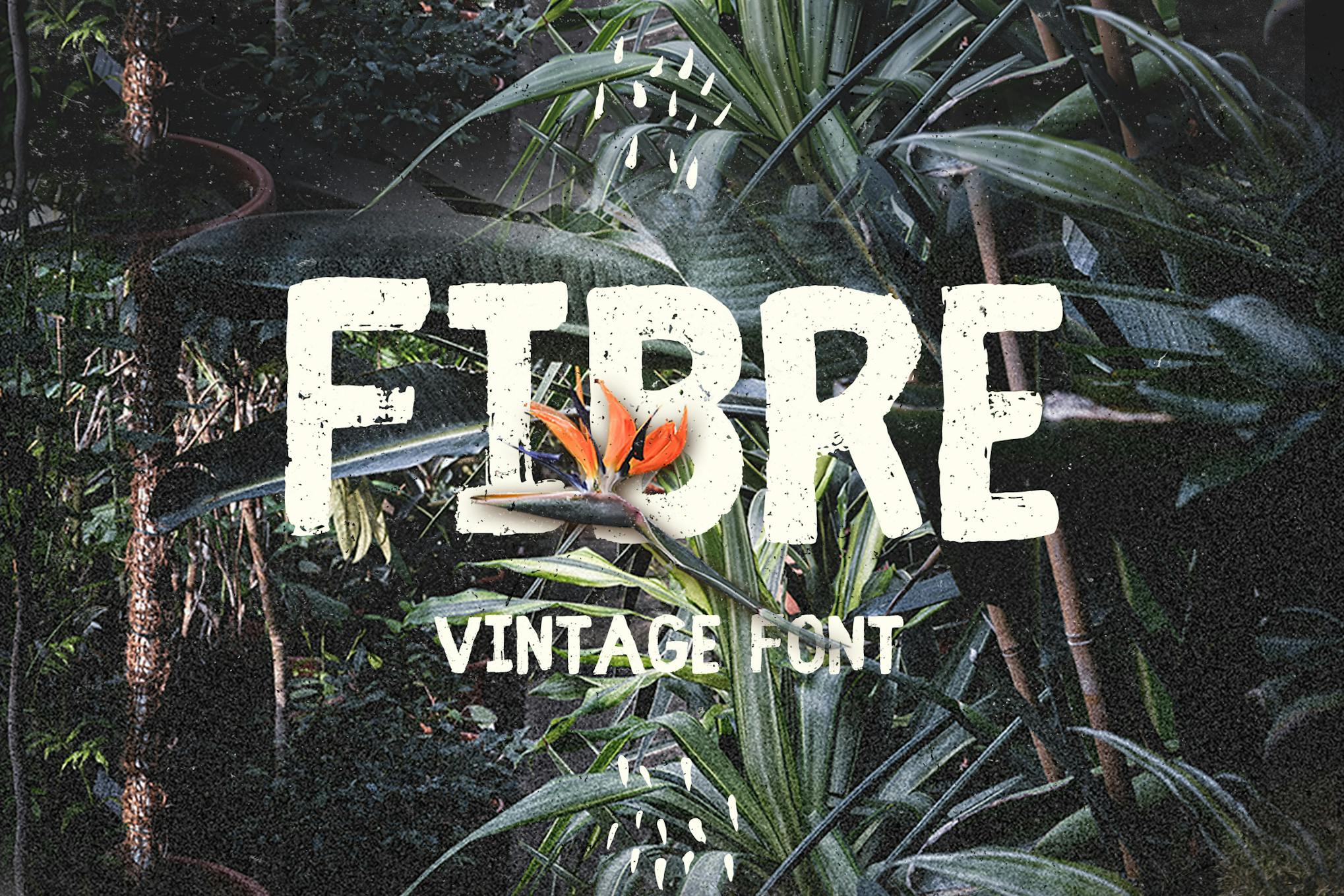Fibre – Vintage Font