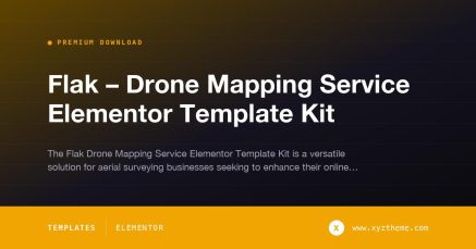 Flak – Drone Mapping Service Elementor Template Kit
