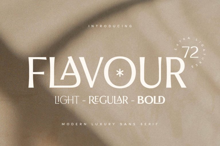 Flavour – Modern Luxury Sans Serif