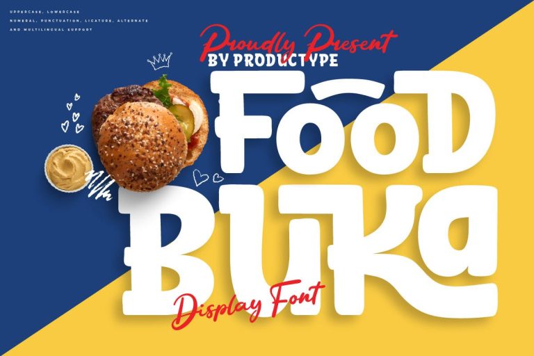 Food Buka – Display Font