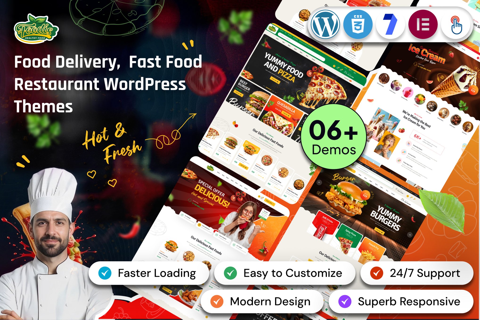 Foodis – Restaurant & Fast Food WordPress Theme