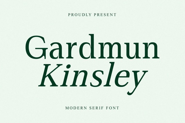 Gardmun Kinsley Modern Serif Font