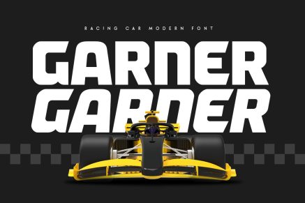 Garner – Racing Car Modern Font