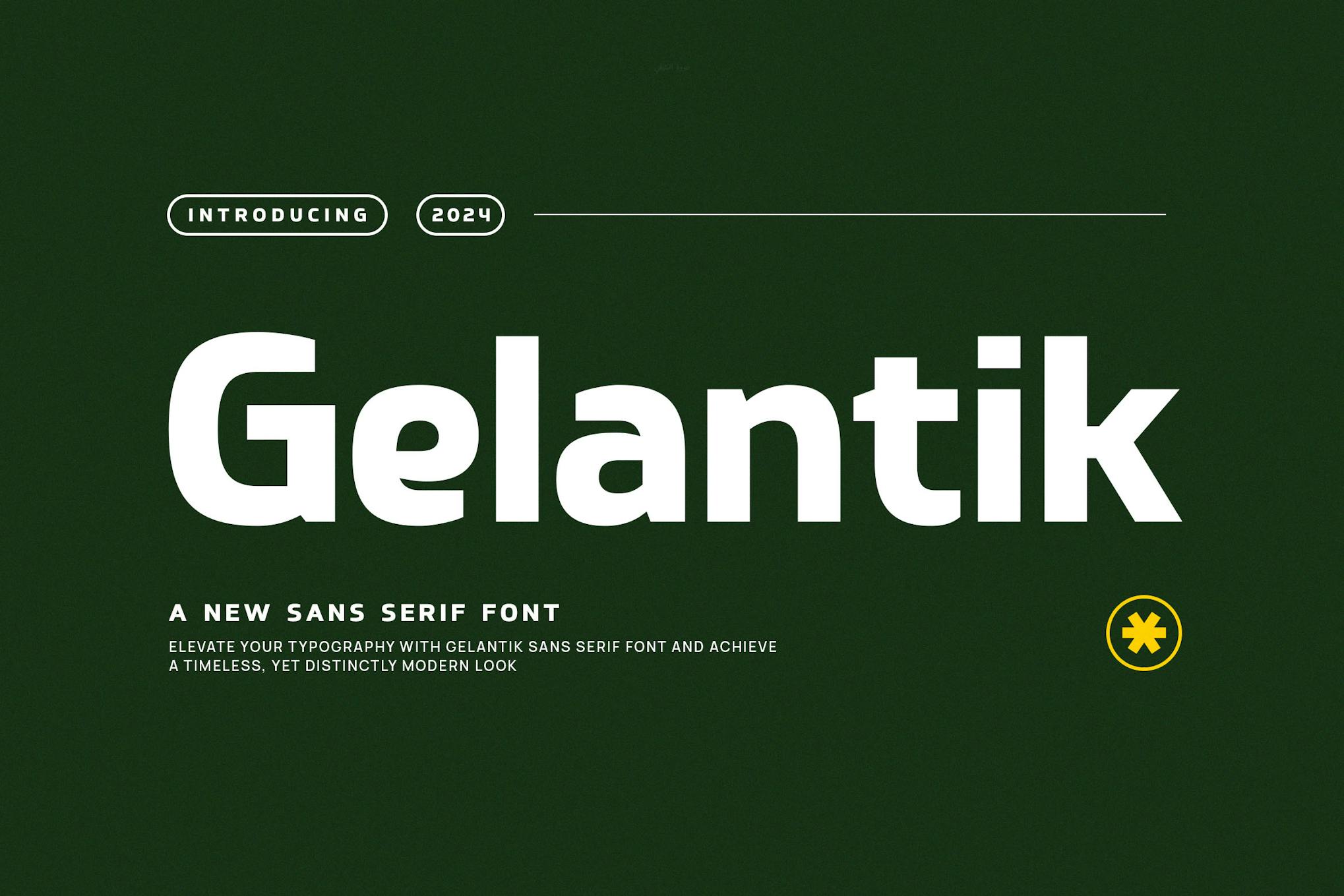 Gelantik – Modern Bold Sans Serif