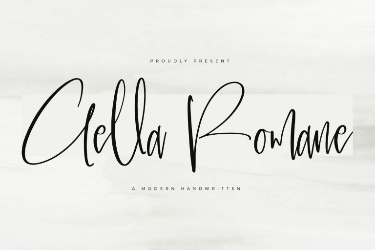 Gella Romane Modern Handwritten
