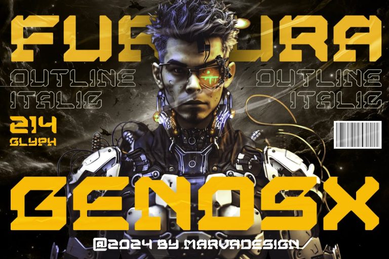 Genosx – A Retro Future Font