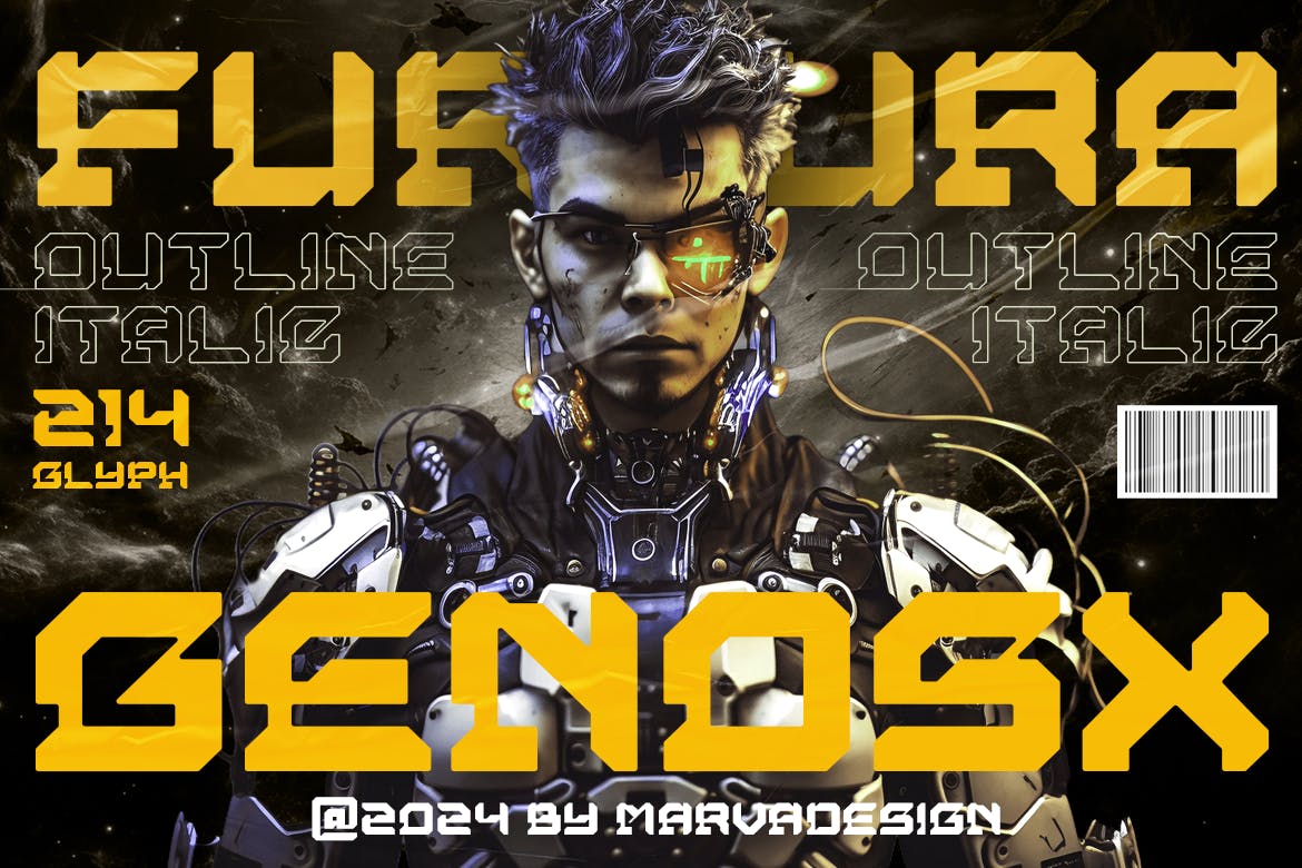 Genosx – A Retro Future Font