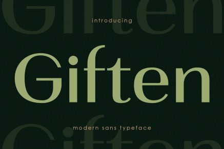 Giften neat future font
