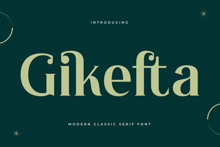Gikefta Modern Classic Serif Font