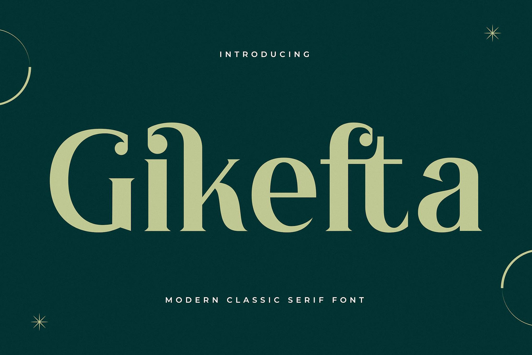 Gikefta Modern Classic Serif Font