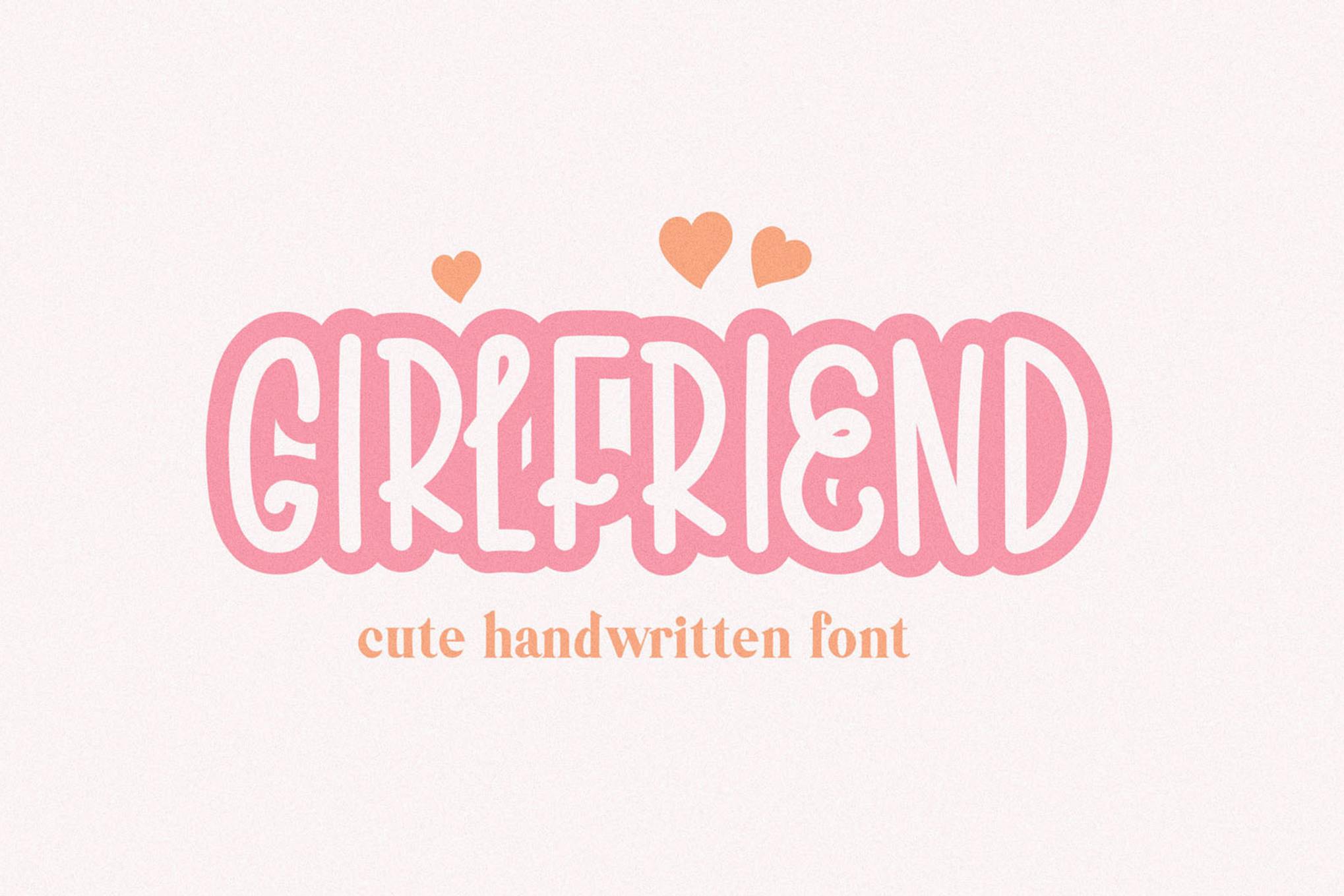 Girlfriend Romantic Handwritten Font
