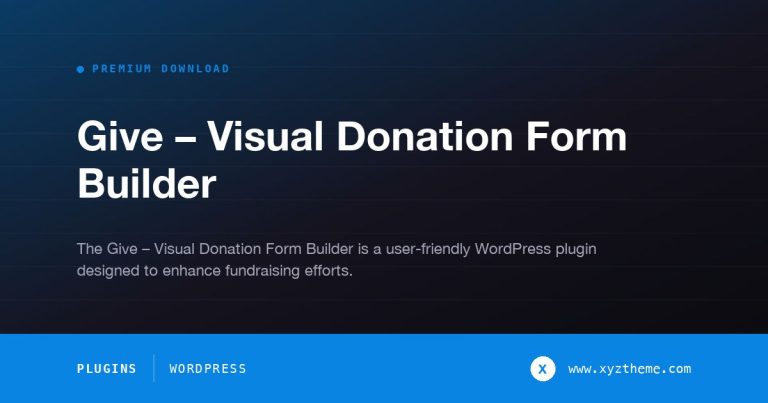 Give – Visual Donation Form Builder