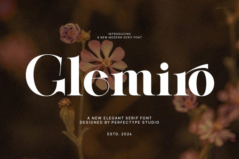 Glemiro Modern Elegant Serif Font Typeface