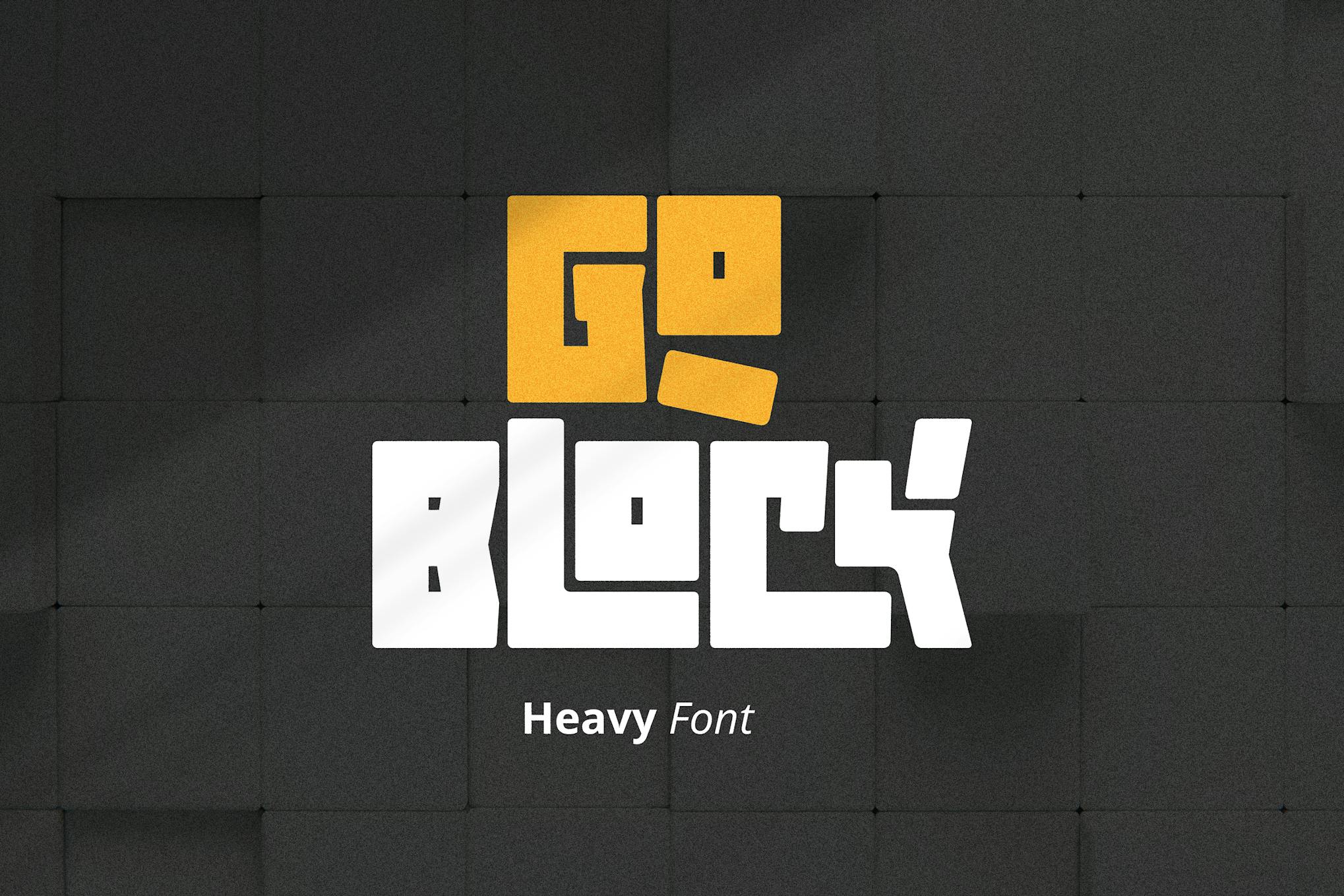 Goblock – Heavy Font