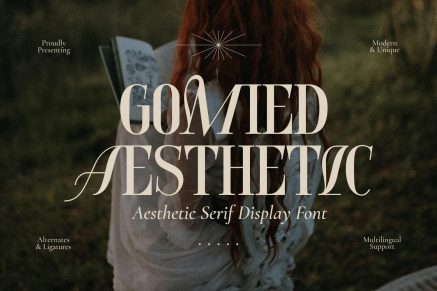 Gomied Aesthetic – Serif Display Font