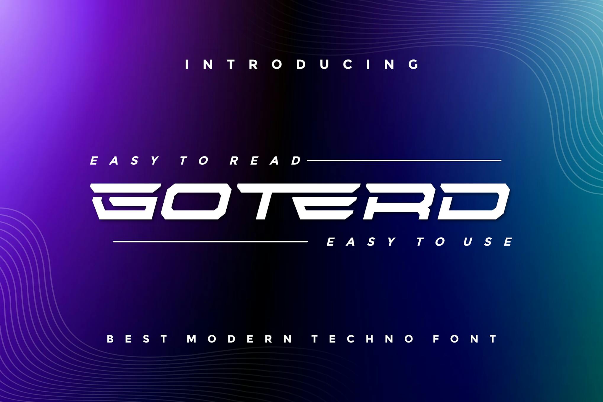 Goterd – Modern Techno Font