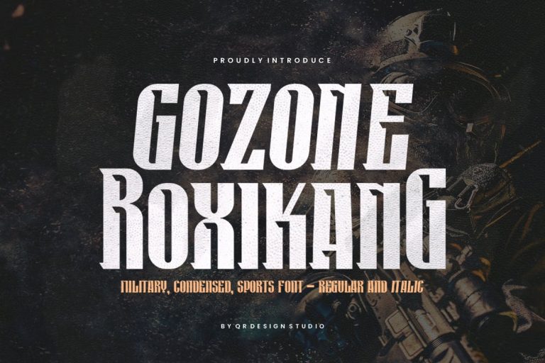 Gozone Roxikang – Tall & Military Font