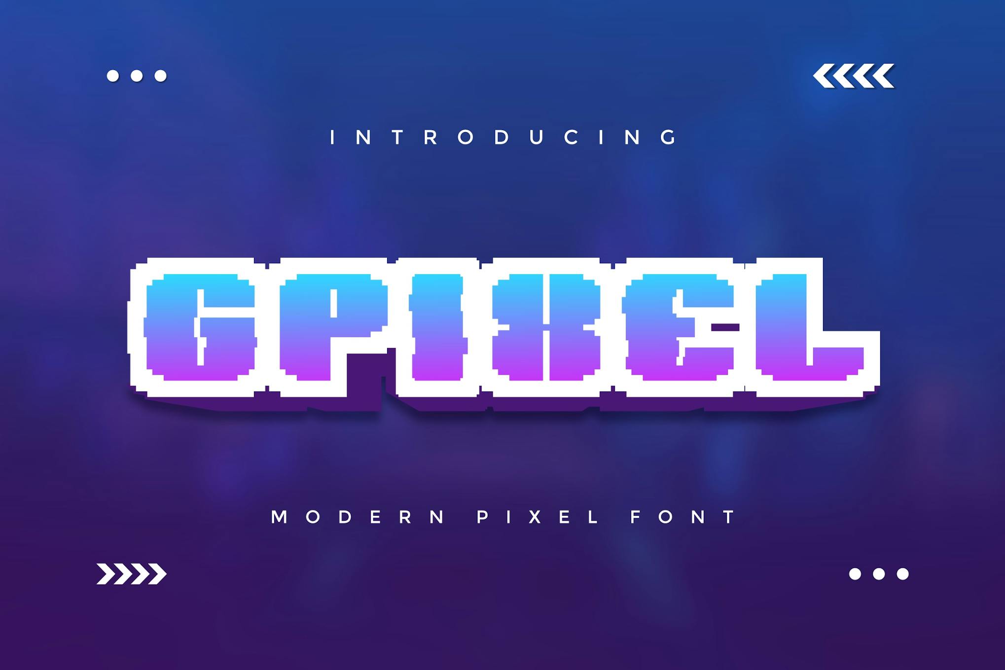 Gpixel – Modern Pixel Font