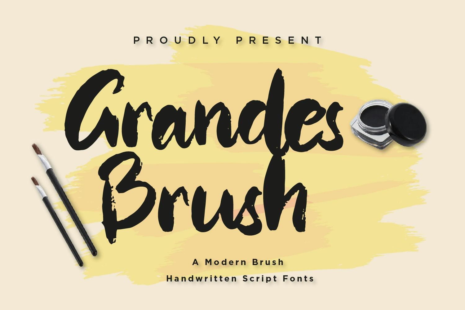 Grandes Brush – Modern Brush Handwritten fonts