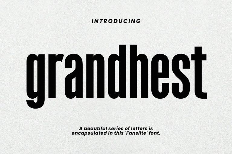 Grandhest Modern Futuristic Font