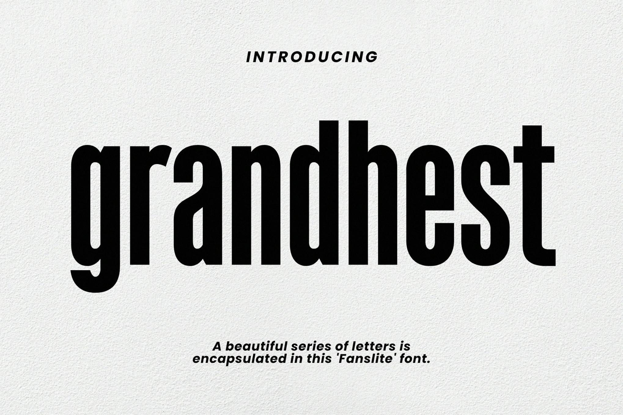 Grandhest Modern Futuristic Font