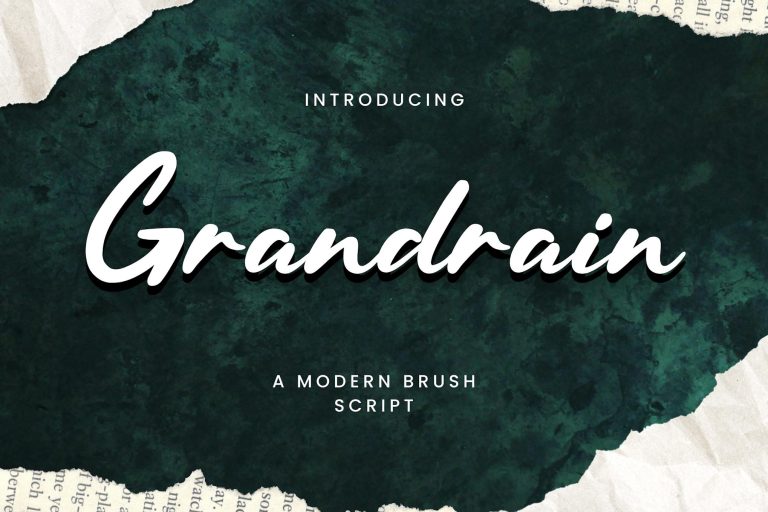 Grandrain – A Modern Brush Script