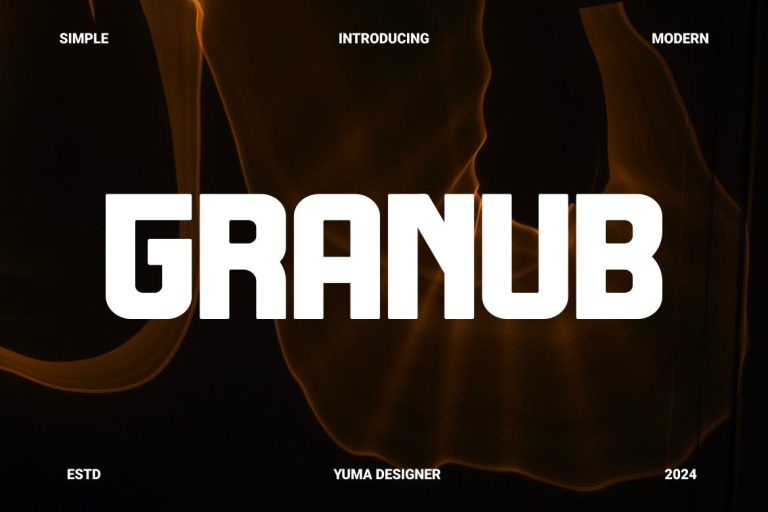 Granub – Logotype Display Font