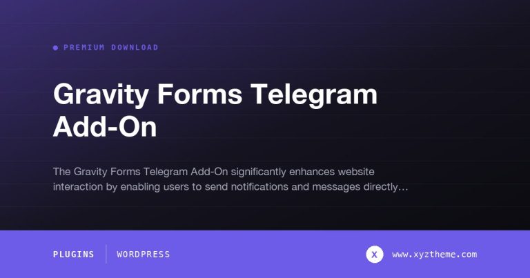Gravity Forms Telegram Add-On